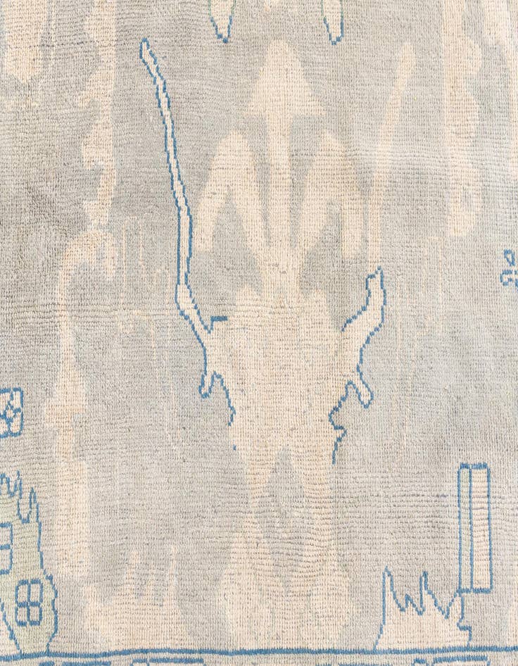 Detail image of 8' 6 x 10' 2  Hand Knotted Moroccan Wool Rug