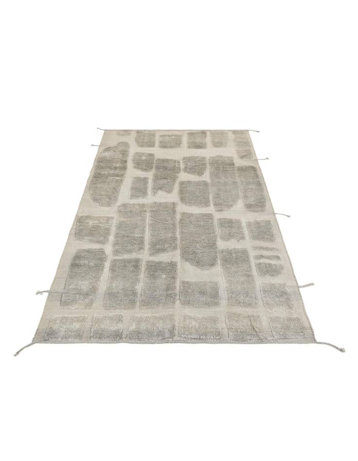Detail image of 6' 4 x 10' Hand Knotted Moroccan Wool Rug