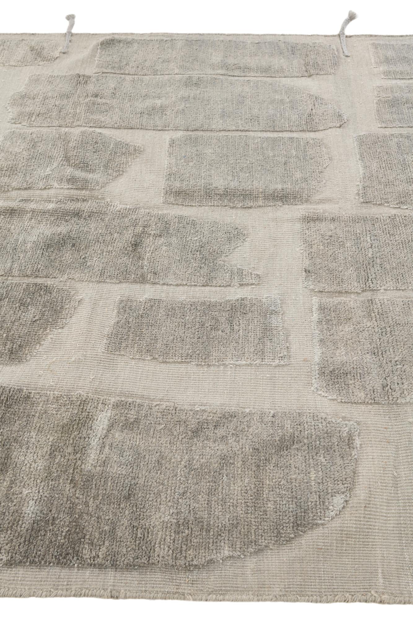 6' 4 x 10' Hand Knotted Moroccan Wool Rug