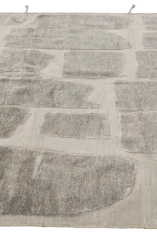 Detail image of 6' 4 x 10' Hand Knotted Moroccan Wool Rug