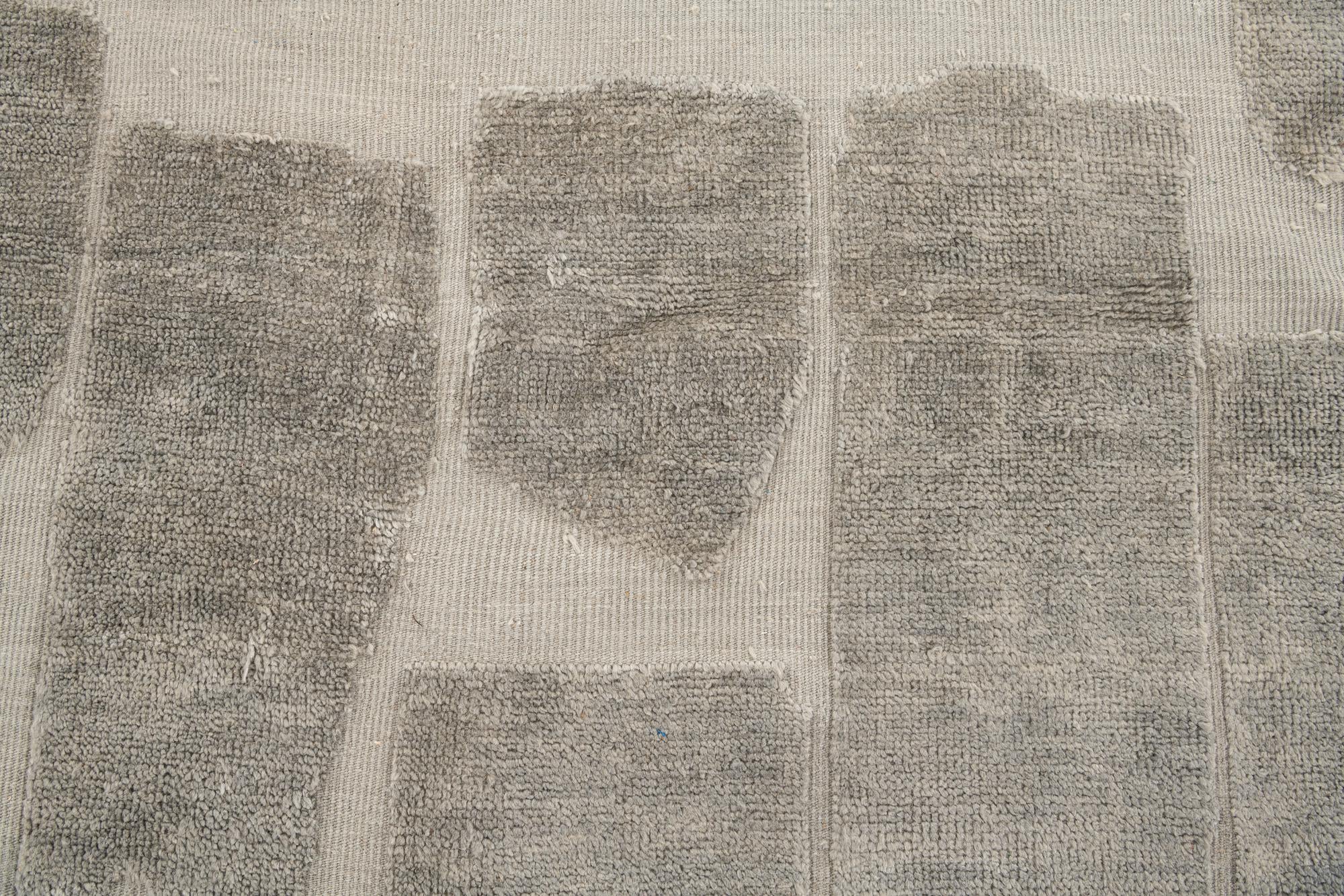 6' 4 x 10' Hand Knotted Moroccan Wool Rug