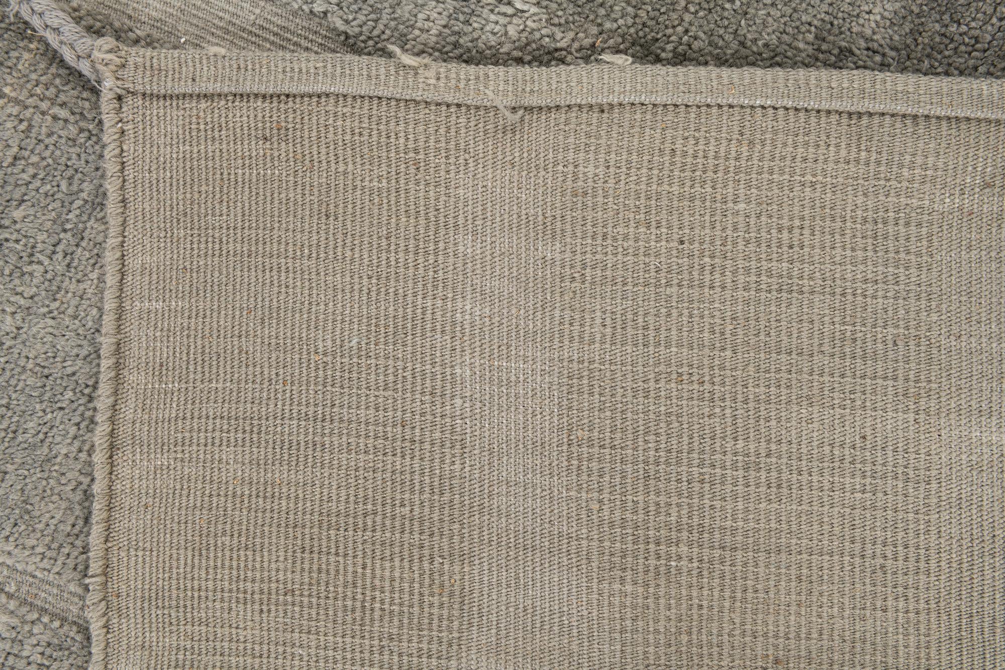 6' 4 x 10' Hand Knotted Moroccan Wool Rug
