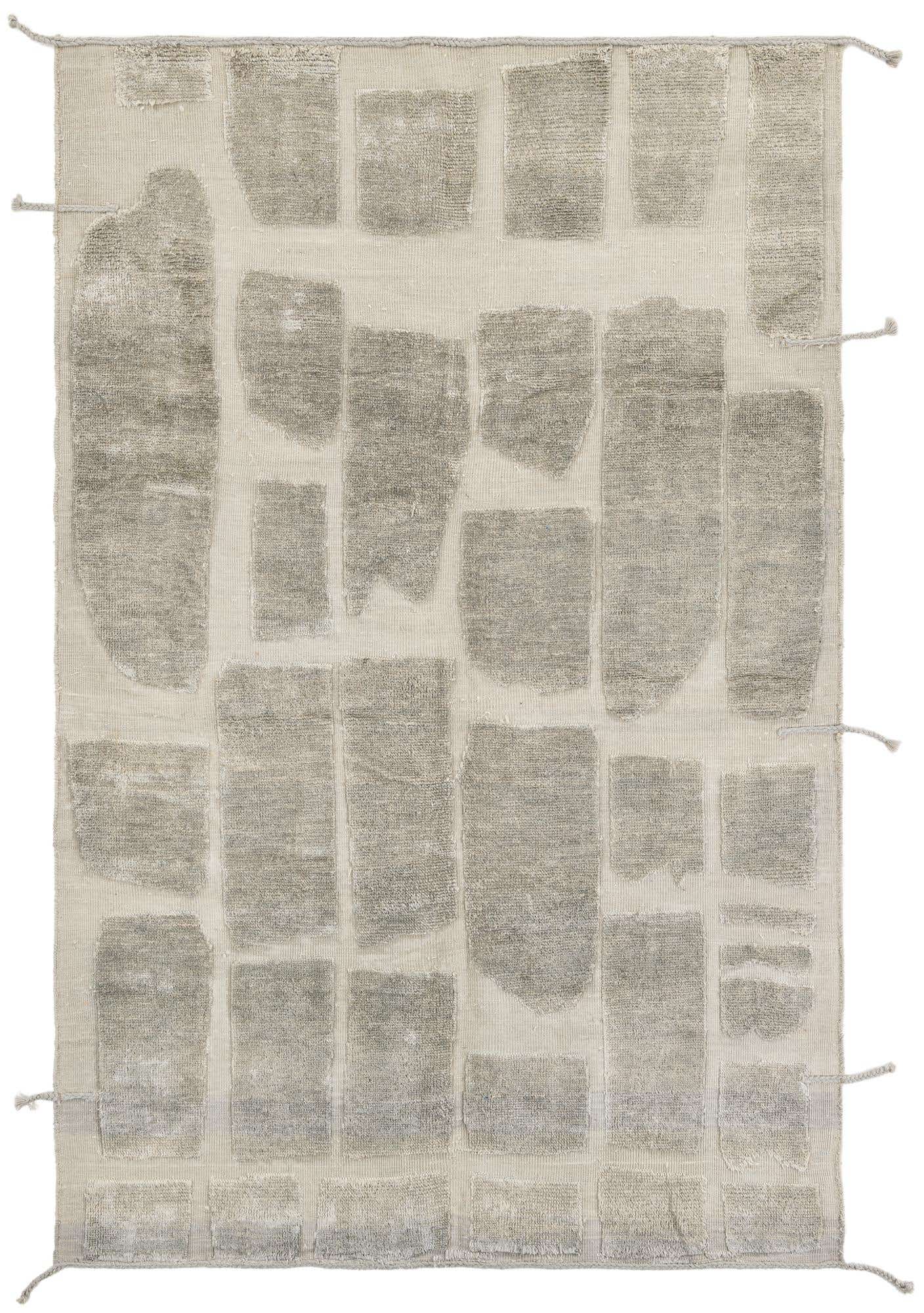 6' 4 x 10' Hand Knotted Moroccan Wool Rug