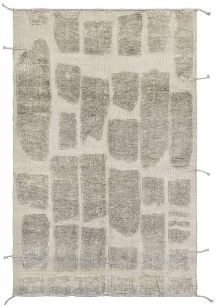 6' 4 x 10' Hand Knotted Moroccan Wool Rug