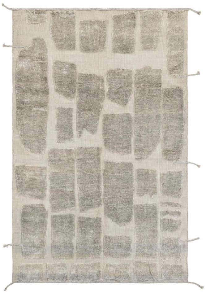 Detail image of 6' 4 x 10' Hand Knotted Moroccan Wool Rug