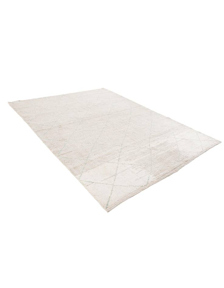 Detail image of 6' 6 x 8' 7 Hand Knotted Moroccan Wool Rug