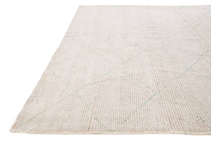 Detail image of 6' 6 x 8' 7 Hand Knotted Moroccan Wool Rug