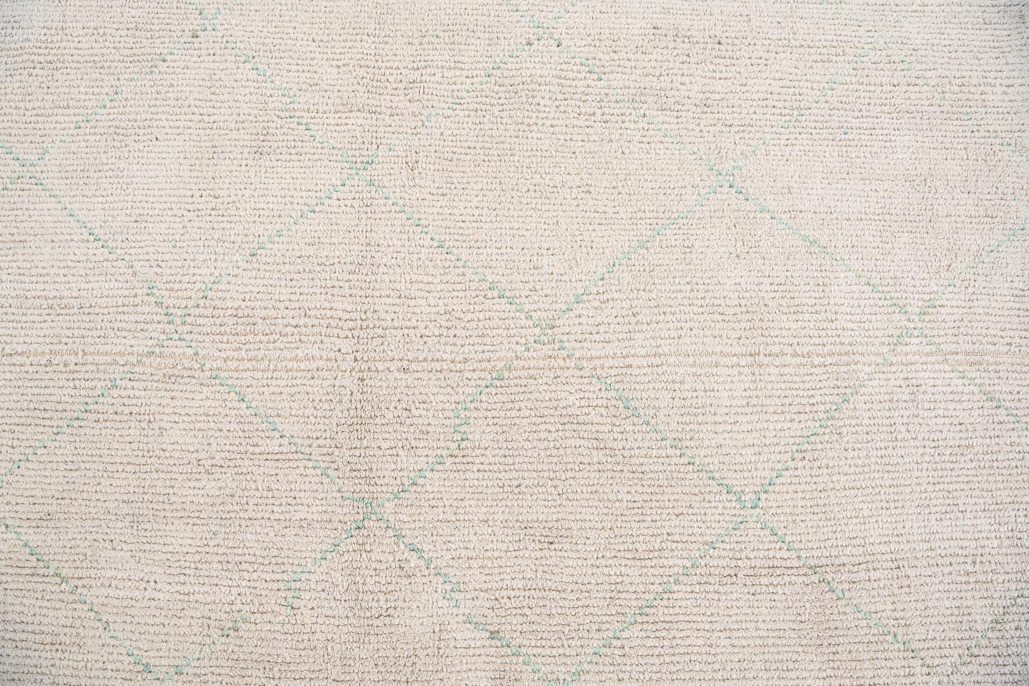 6' 6 x 8' 7 Hand Knotted Moroccan Wool Rug