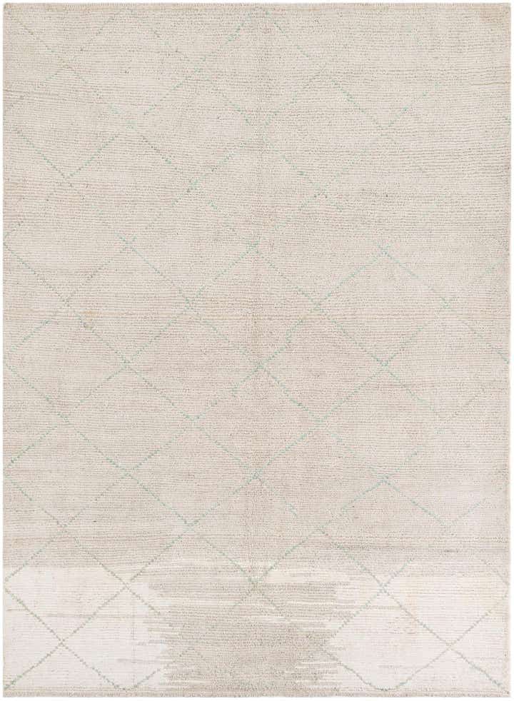 6' 6 x 8' 7 Hand Knotted Moroccan Wool Rug