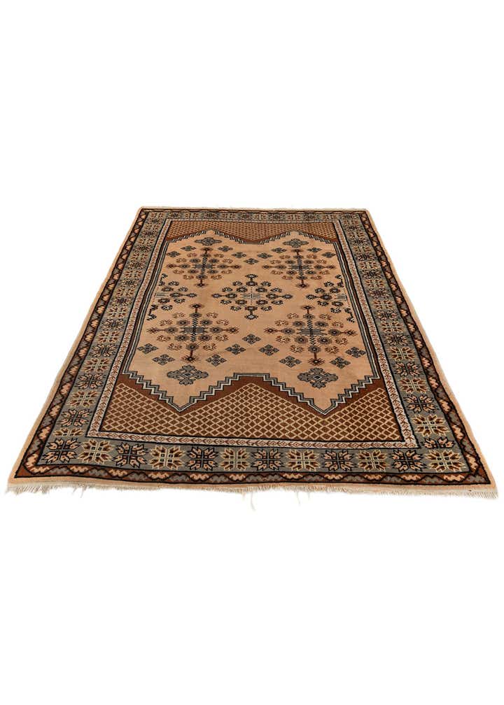 6' 6 x 9' 7 Hand Knotted Moroccan Wool Rug