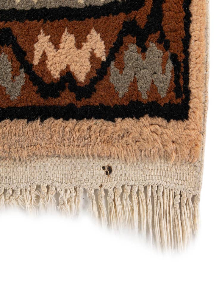 Detail image of 6' 6 x 9' 7  Hand Knotted Moroccan Wool Rug