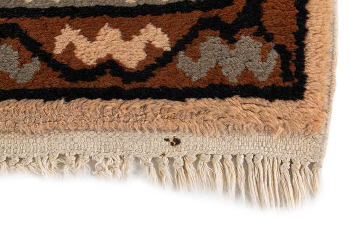 6' 6 x 9' 7 Hand Knotted Moroccan Wool Rug