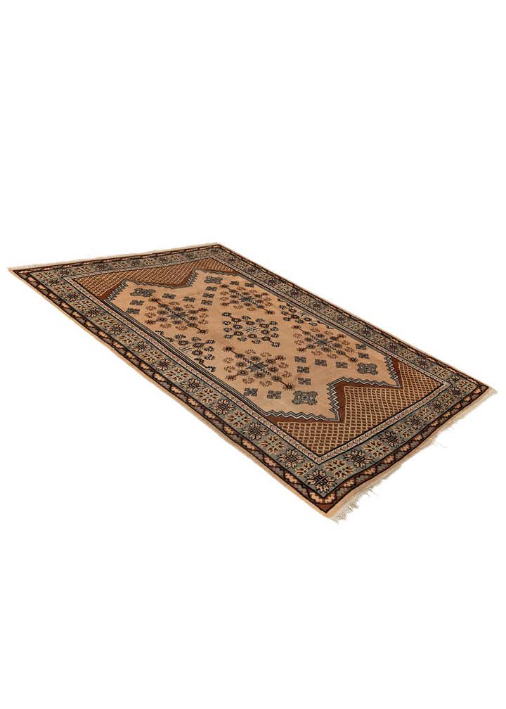 6' 6 x 9' 7 Hand Knotted Moroccan Wool Rug