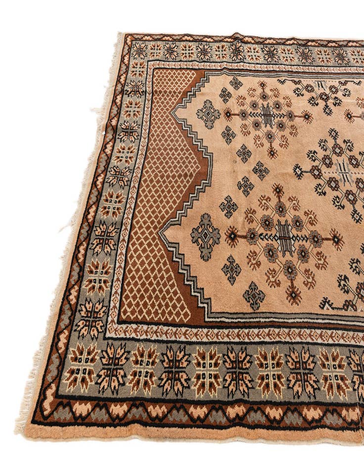 Detail image of 6' 6 x 9' 7 Hand Knotted Moroccan Wool Rug
