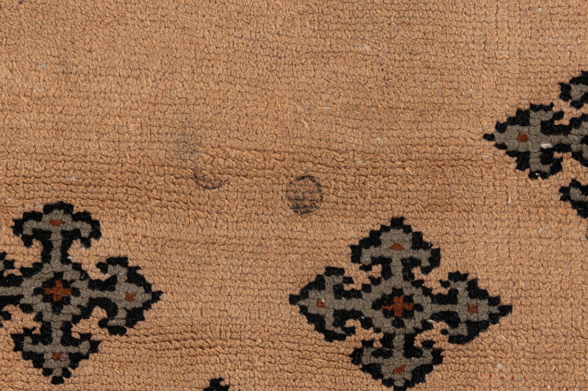 6' 6 x 9' 7 Hand Knotted Moroccan Wool Rug