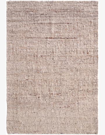 4' 1 x 5' 9 Hand Knotted Moroccan Wool Rug