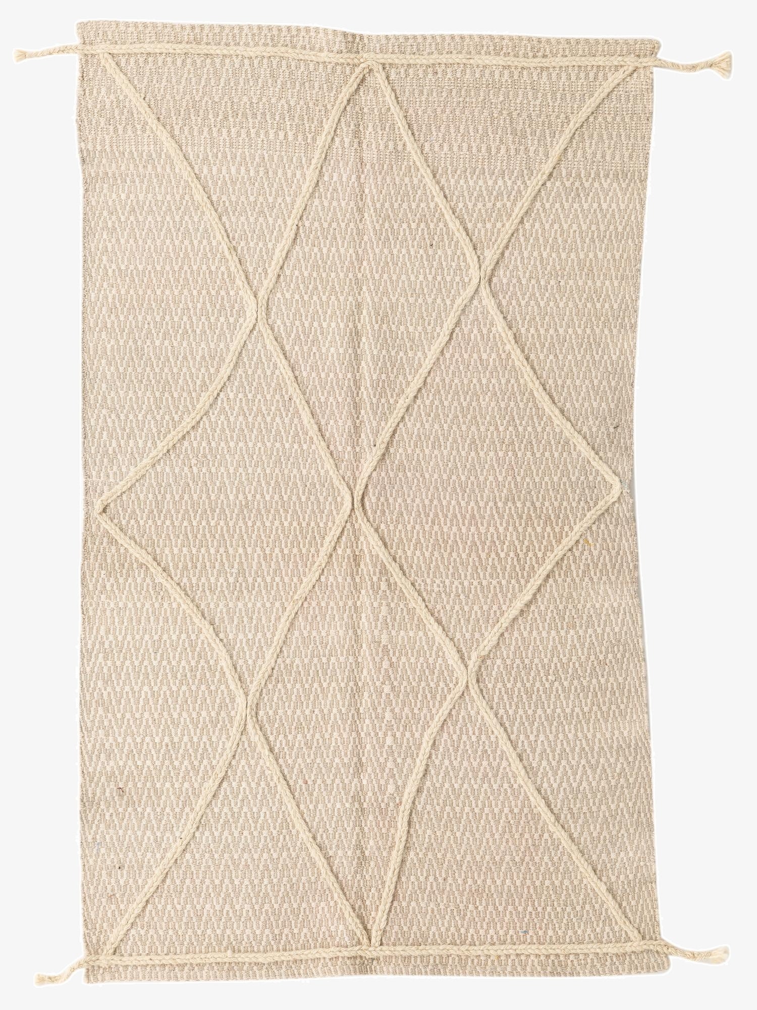 3' 4 x 6' 3  Hand Knotted Moroccan Wool Rug