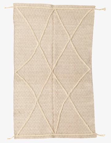 3' 4 x 6' 3 Hand Knotted Moroccan Wool Rug