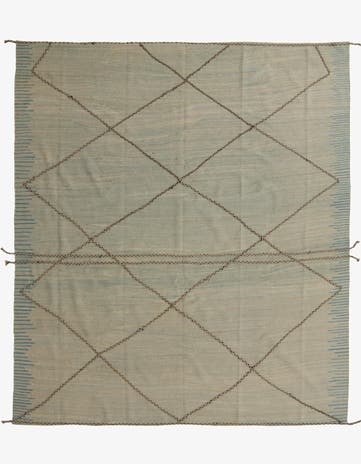 8' 6 x 9' 5 Hand Knotted Moroccan Wool Rug