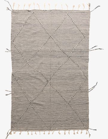 6' 4 x 10' Hand Knotted Moroccan Wool Rug