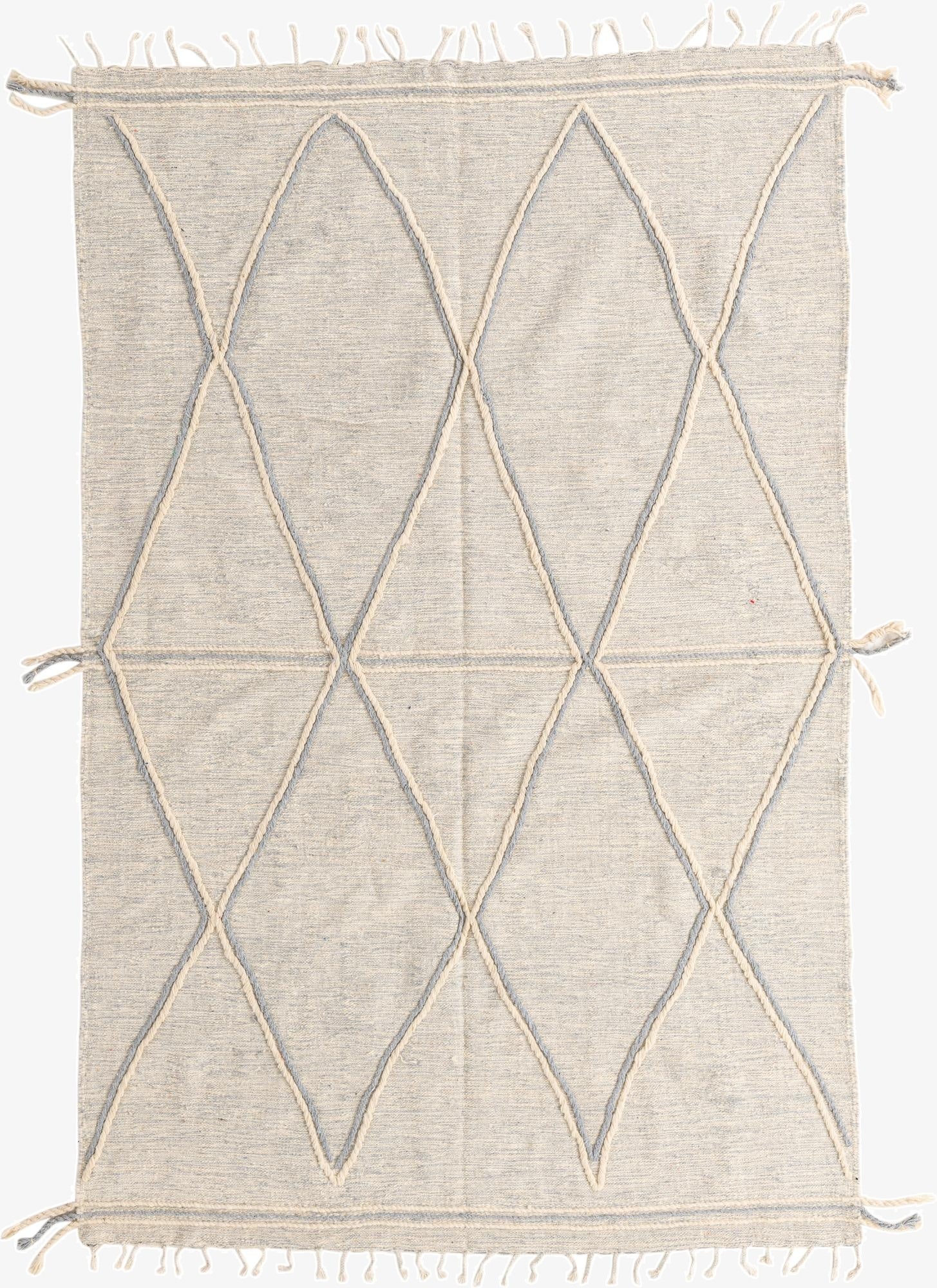 6' 5 x 10'  Hand Knotted Moroccan Wool Rug