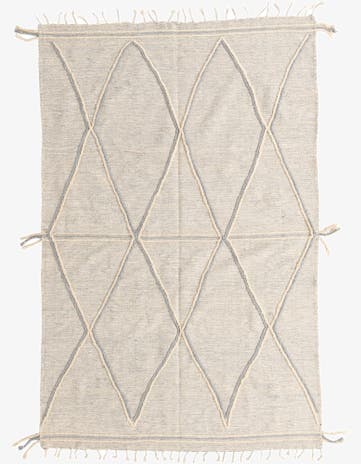 6' 5 x 10' Hand Knotted Moroccan Wool Rug