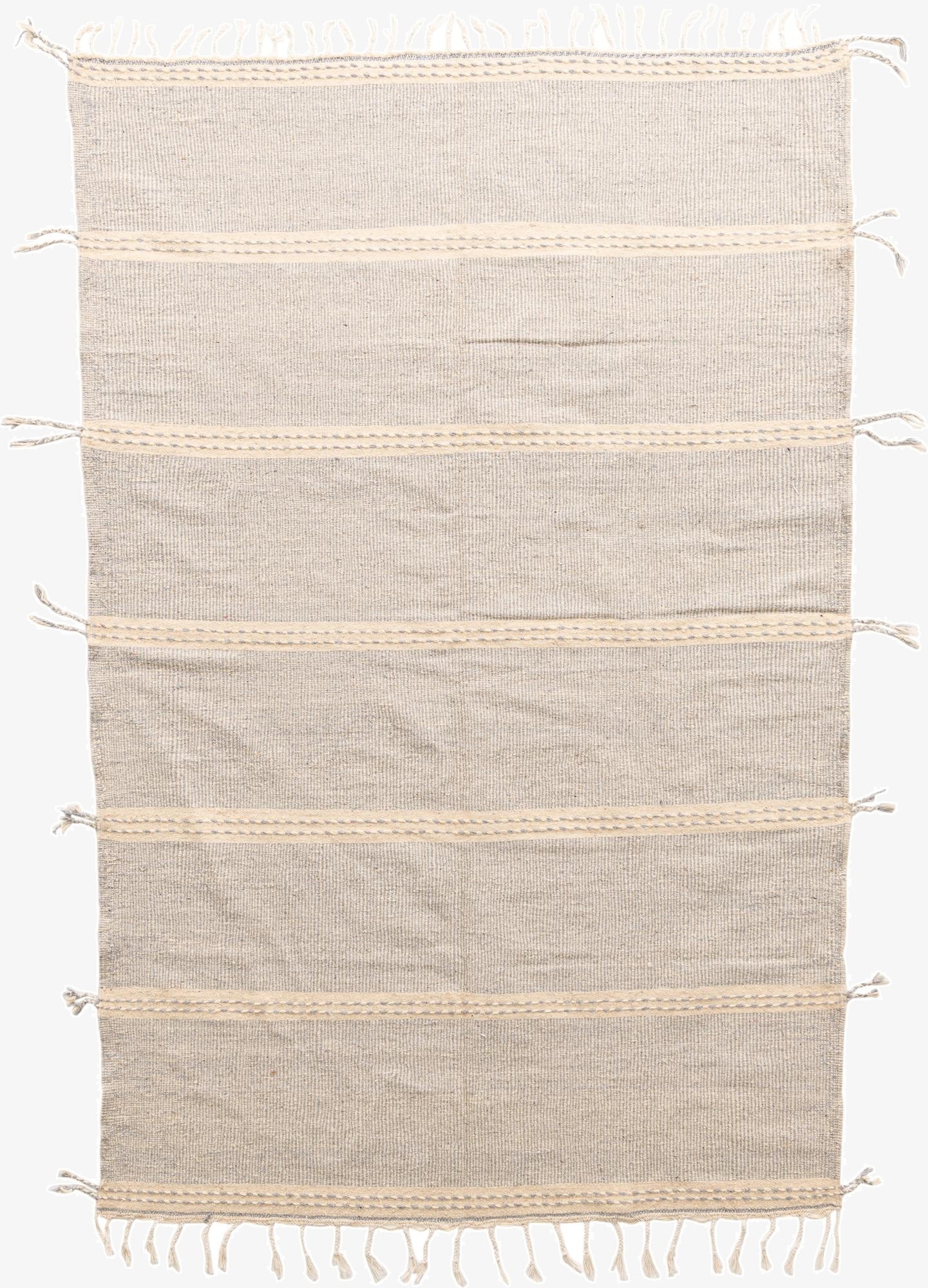 6' 8 x 10' 2  Hand Knotted Moroccan Wool Rug