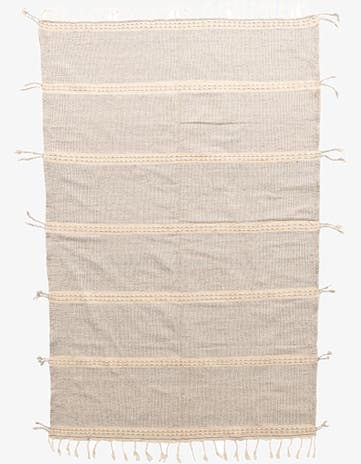 6' 8 x 10' 2 Hand Knotted Moroccan Wool Rug