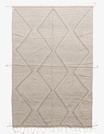 6' 7 x 10' Hand Knotted Moroccan Wool Rug