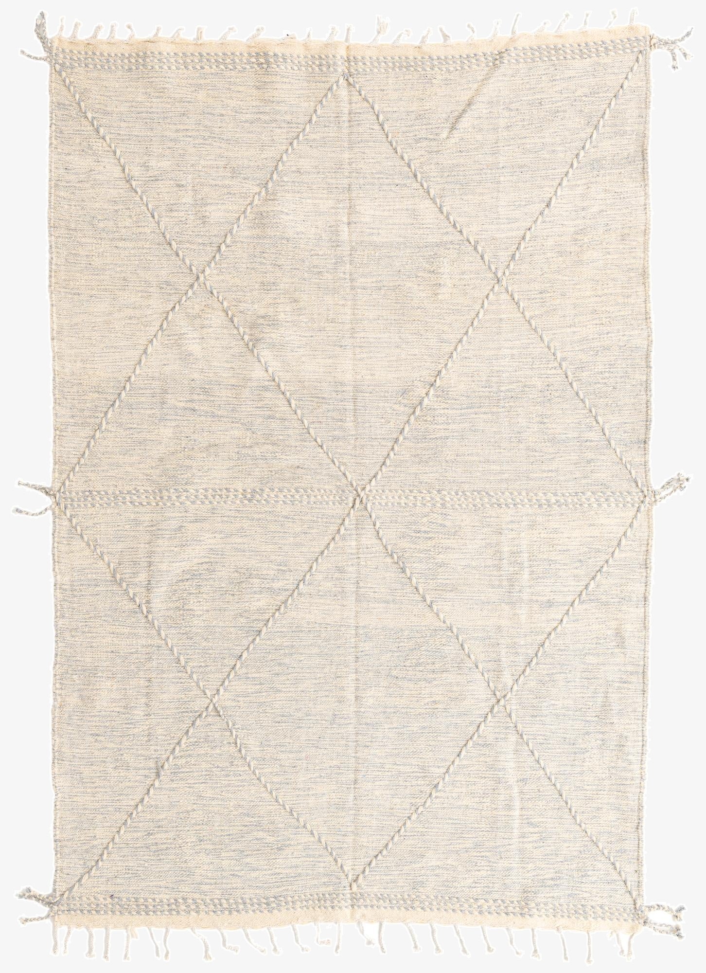 6' 5 x 9' 4  Hand Knotted Moroccan Wool Rug