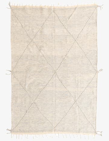 6' 5 x 9' 4 Hand Knotted Moroccan Wool Rug