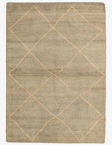 4' 8 x 6' 6 Hand Knotted Moroccan Wool Rug
