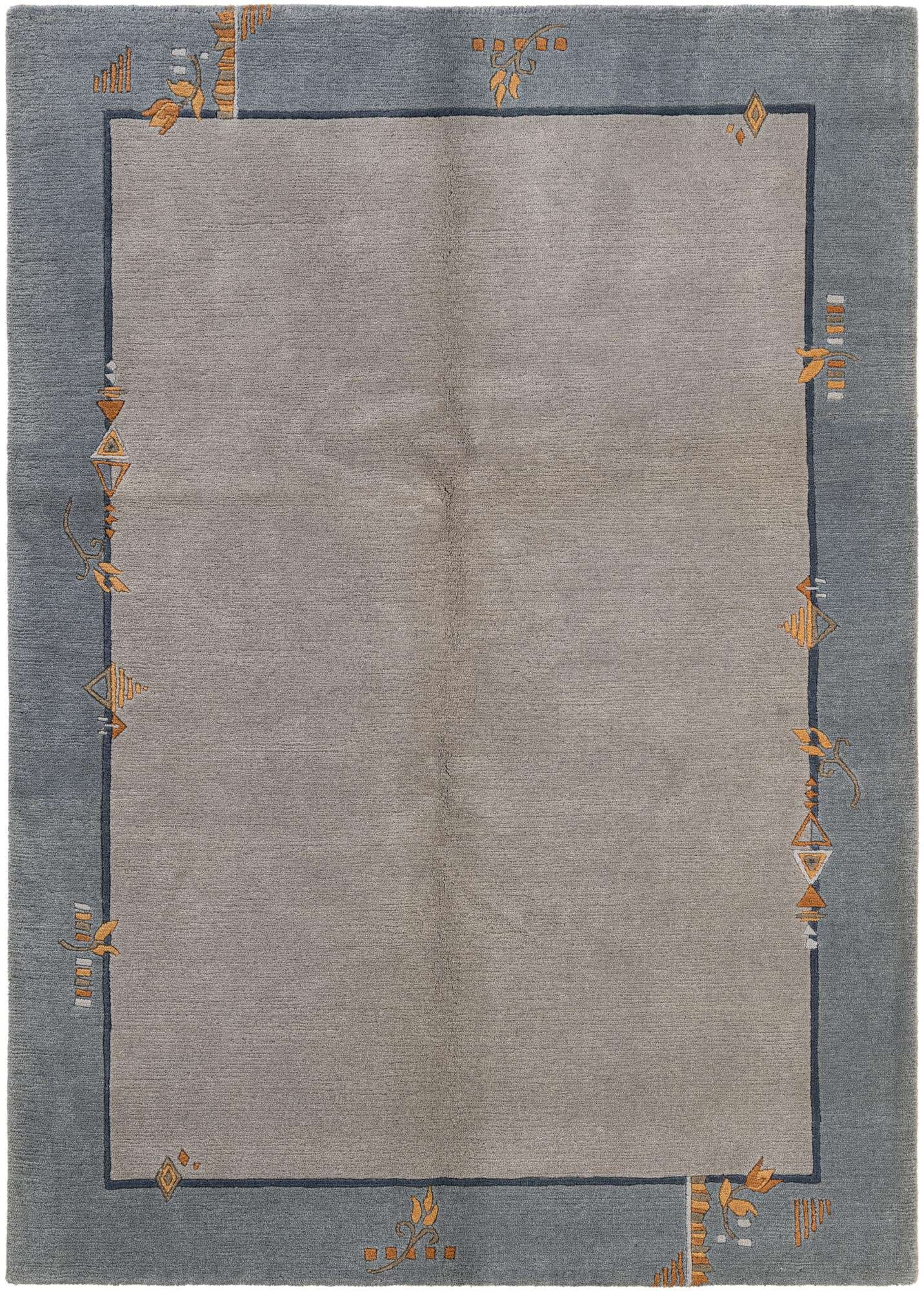 4' 9 x 6' 7 Hand Knotted Nepal Wool Rug