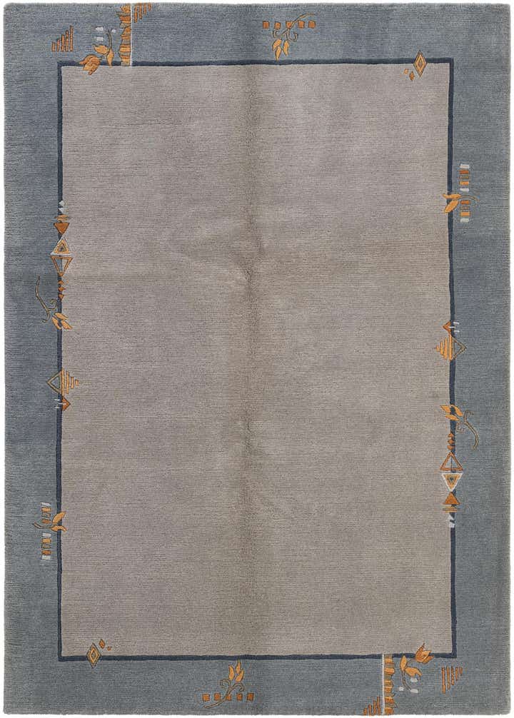 4' 9 x 6' 7 Hand Knotted Nepal Wool Rug