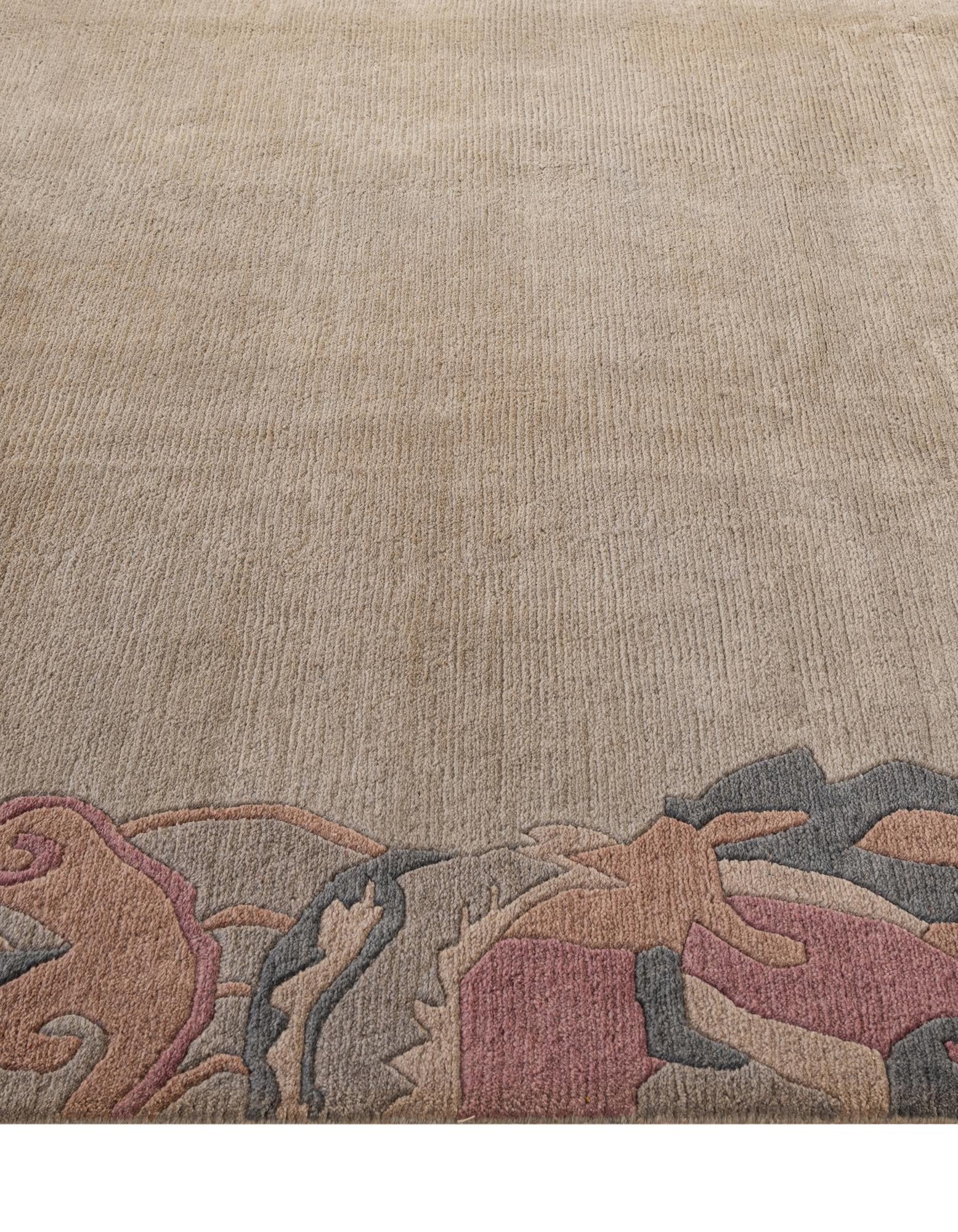 8' 4 x 11' 5 Hand Knotted Nepal Wool Rug