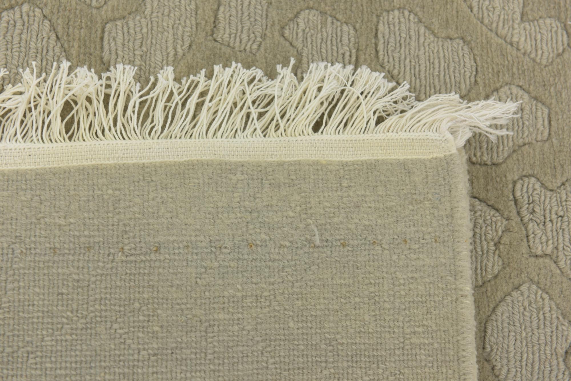 5' x 6' 3 Hand Knotted Nepal Wool Rug