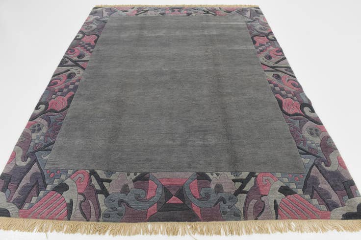Detail image of 6' 8 x 8' 4 Hand Knotted Nepal Wool Rug