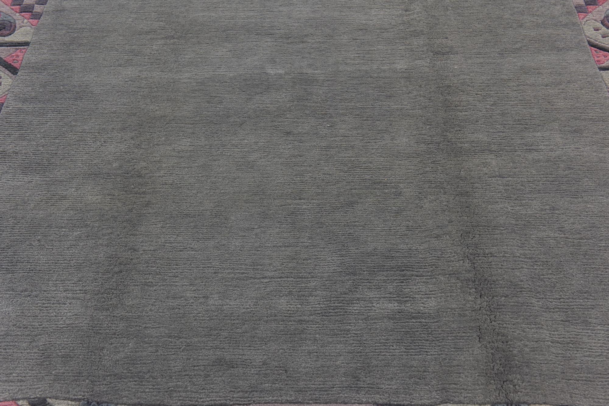 6' 8 x 8' 4 Hand Knotted Nepal Wool Rug