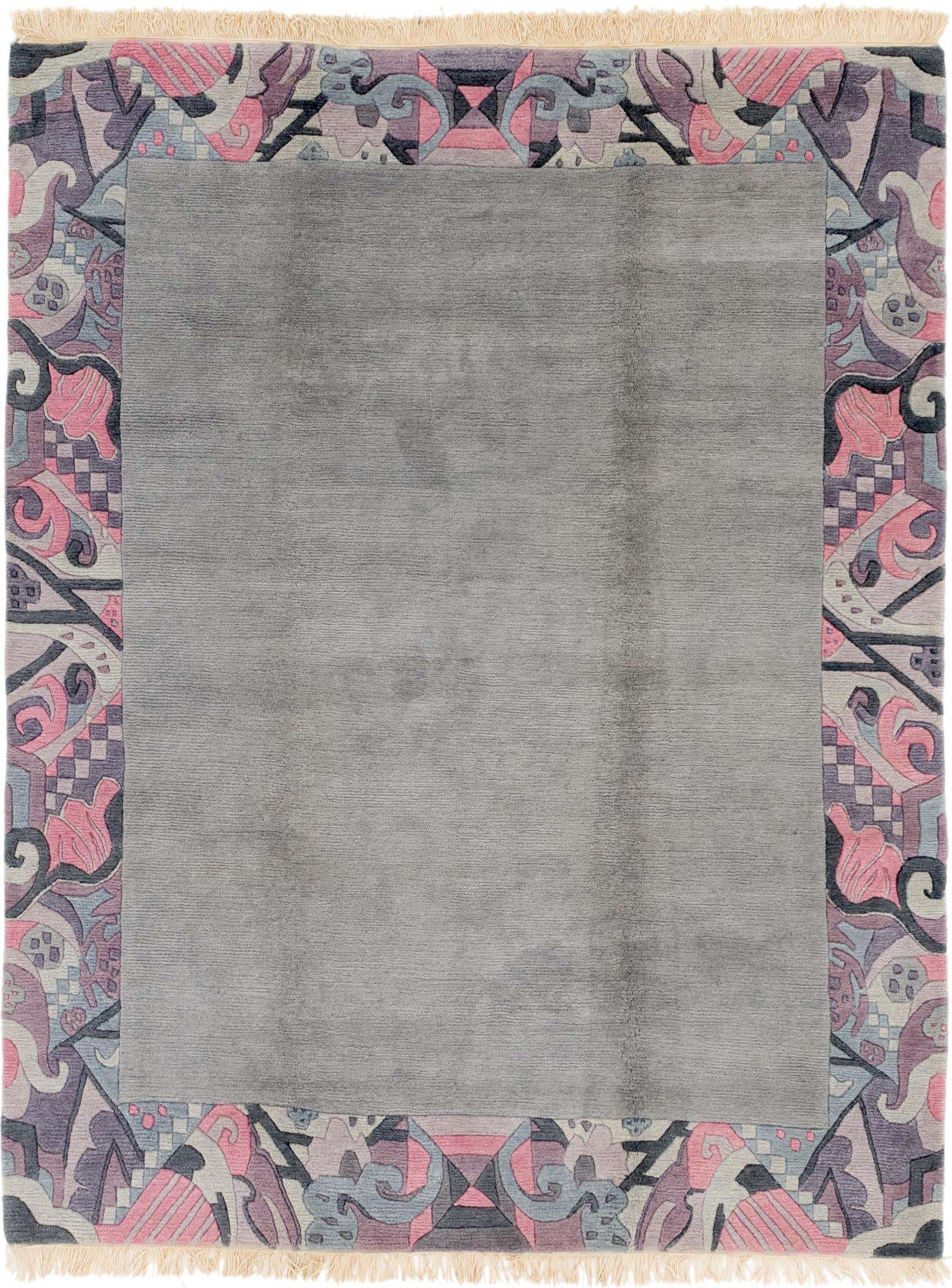 6' 8 x 8' 4 Hand Knotted Nepal Wool Rug