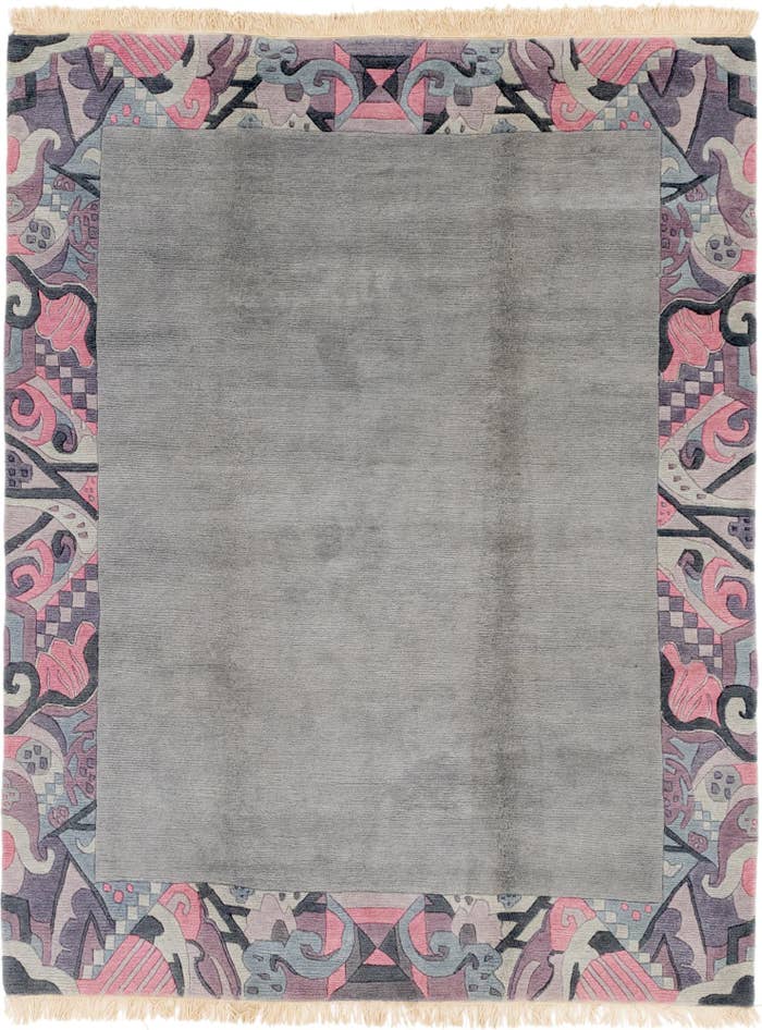 Detail image of 6' 8 x 8' 4 Hand Knotted Nepal Wool Rug