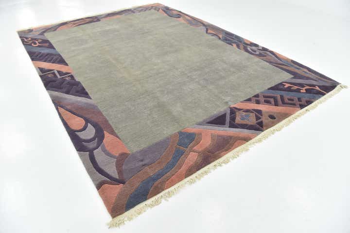8' 3 x 11' 6 Hand Knotted Nepal Wool Rug