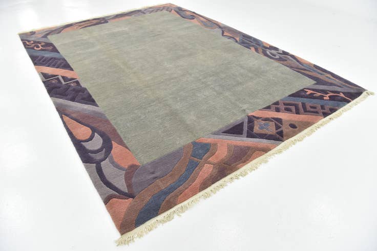 Detail image of 8' 3 x 11' 6 Hand Knotted Nepal Wool Rug