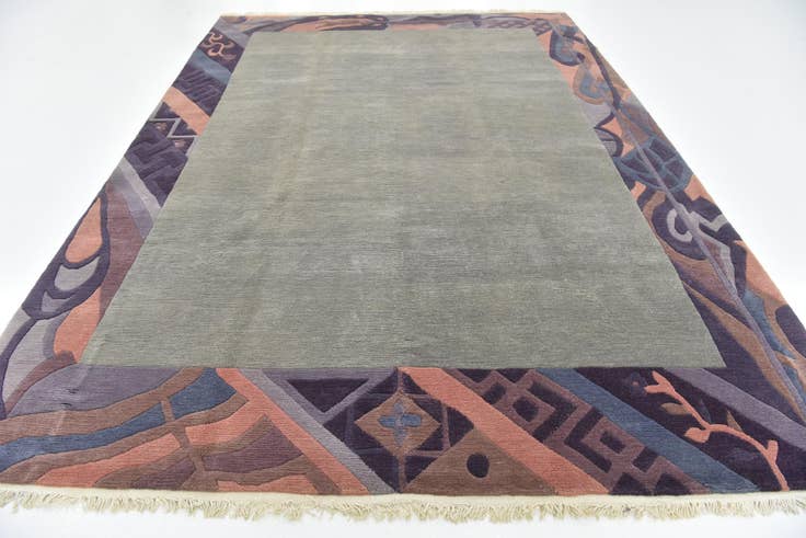 Detail image of 8' 3 x 11' 6 Hand Knotted Nepal Wool Rug