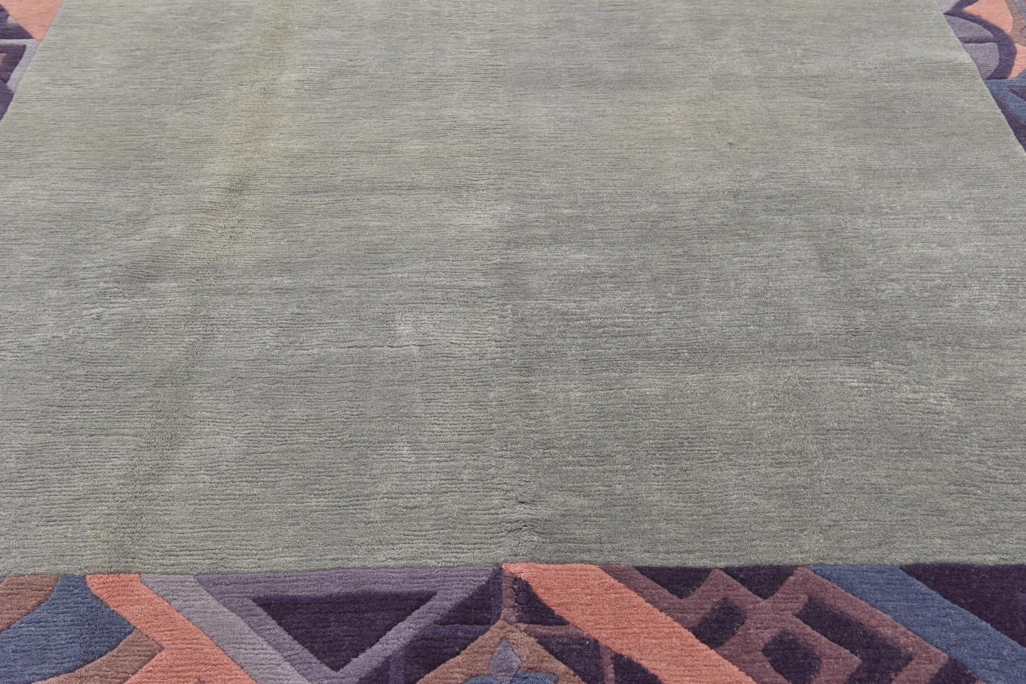 8' 3 x 11' 6 Hand Knotted Nepal Wool Rug