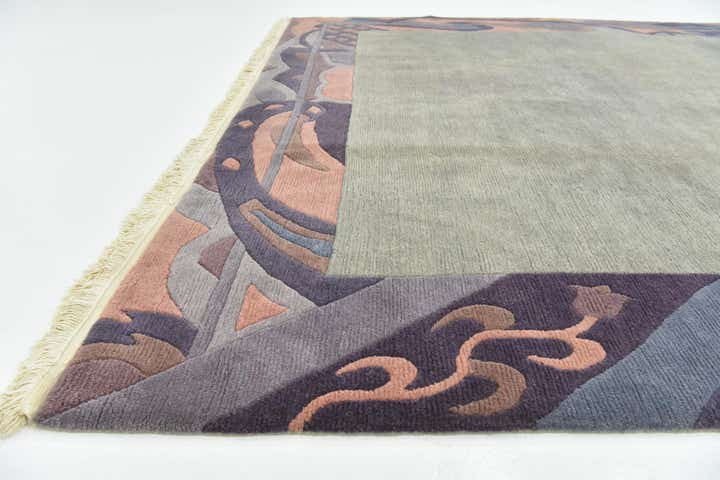 8' 3 x 11' 6 Hand Knotted Nepal Wool Rug