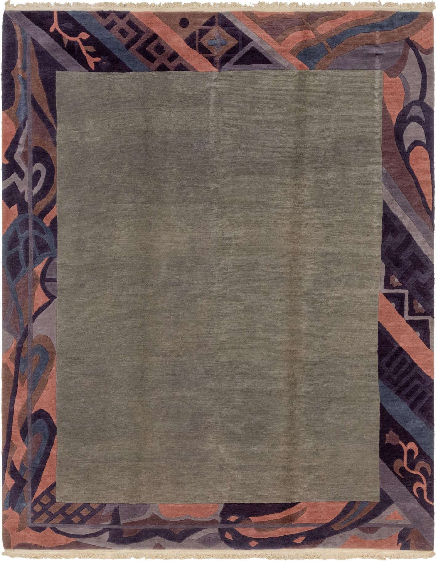 8' 3 x 11' 6 Hand Knotted Nepal Wool Rug