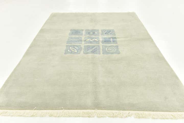 5' 7 x 7' 7 Hand Knotted Nepal Wool Rug