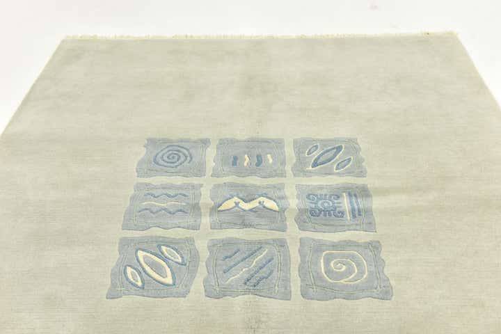 5' 7 x 7' 7 Hand Knotted Nepal Wool Rug