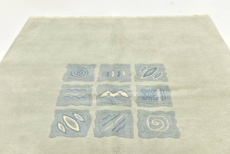 Detail image of 5' 7 x 7' 7 Hand Knotted Nepal Wool Rug