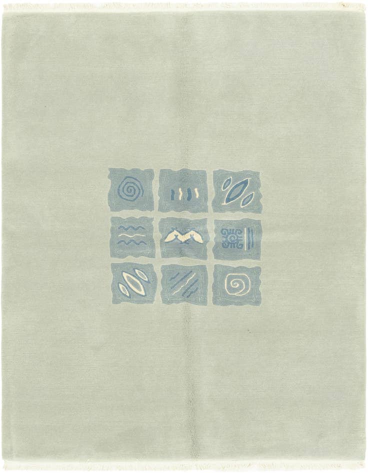 Detail image of 5' 7 x 7' 7 Hand Knotted Nepal Wool Rug